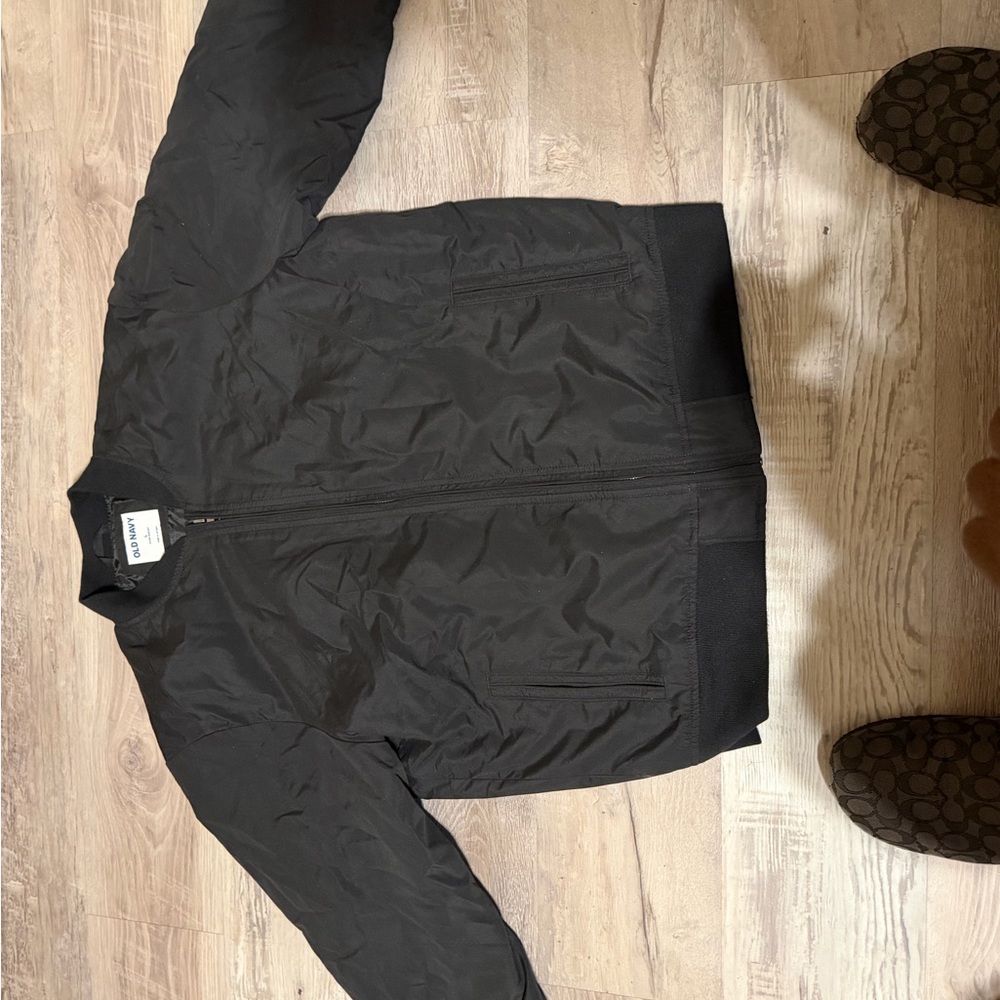 Old Navy Black Bomber Jacket
